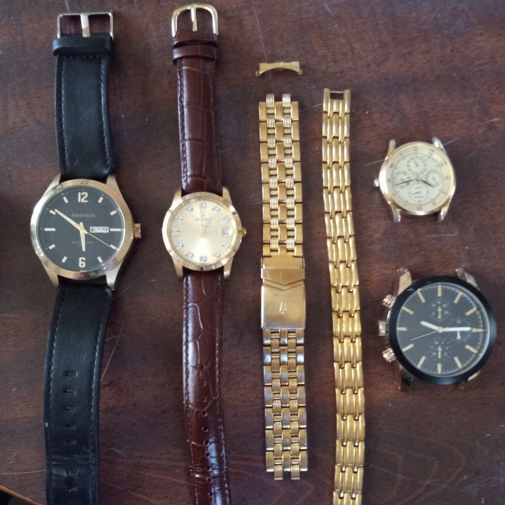 luxury gold watch lot
